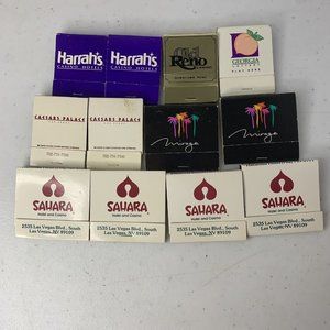 Lot Of 12 Vintage Vegas And Reno Casino‎ Matchsticks Some Duplicates